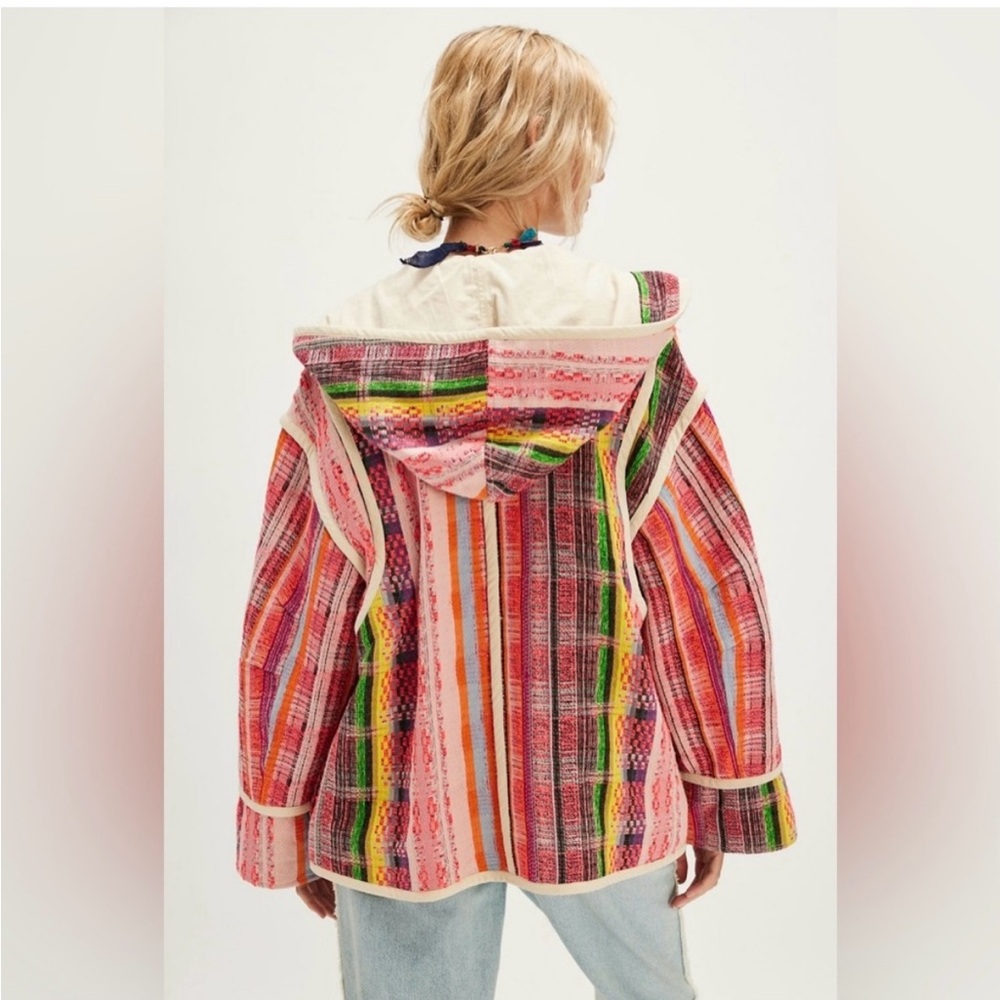 Free People Ezra Striped Hooded Jacket - Picture 3 of 9